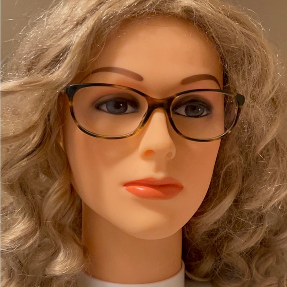 CHANEL Accessories Chanel Eyeglass Gold Chain With Leather Frame